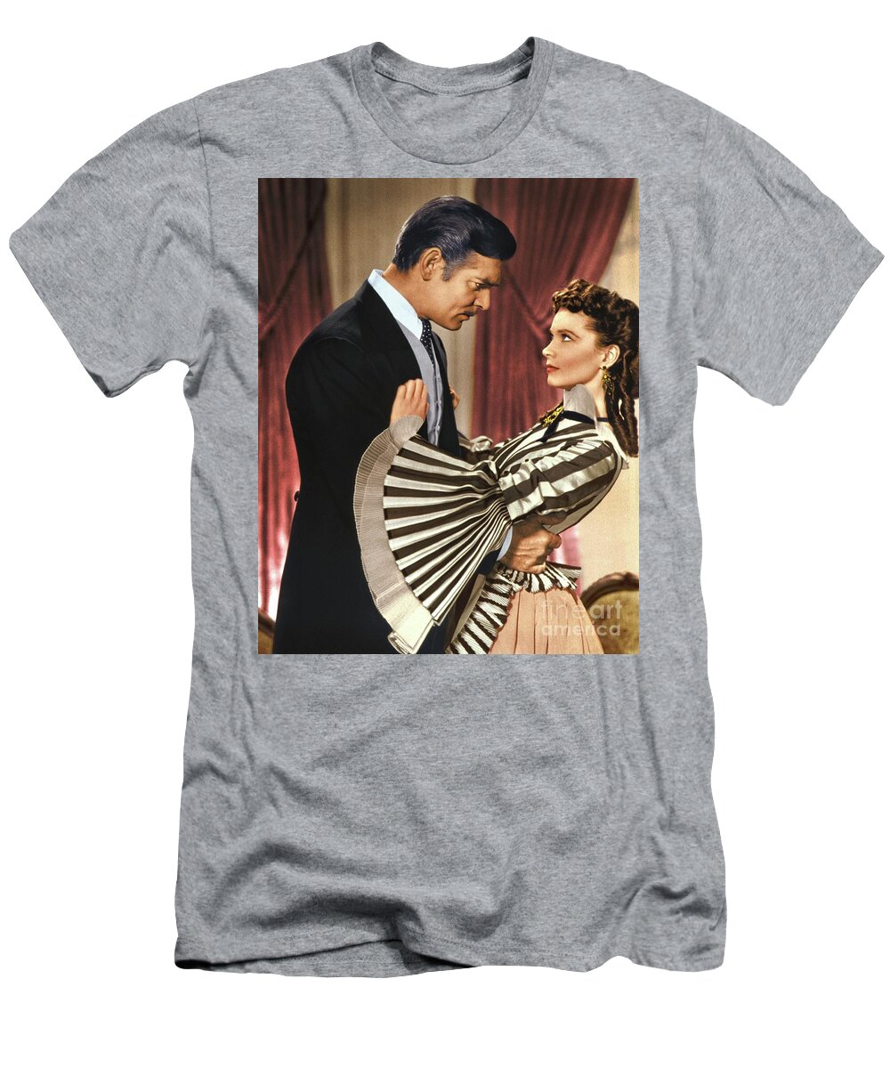 Gone With The Wind T-Shirt featuring the photograph Gone With The Wind - 1939 - Completely Retouched in Color by Doc Braham