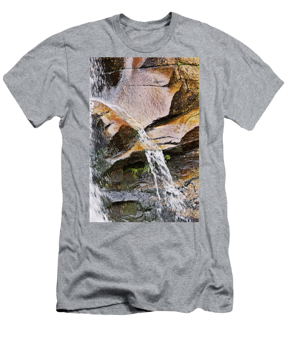 Waterfall T-Shirt featuring the photograph Gorge Wall by Peter J Sucy