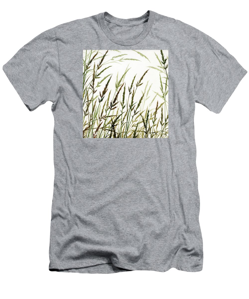 Design T-Shirt featuring the painting Grass Design by James Williamson