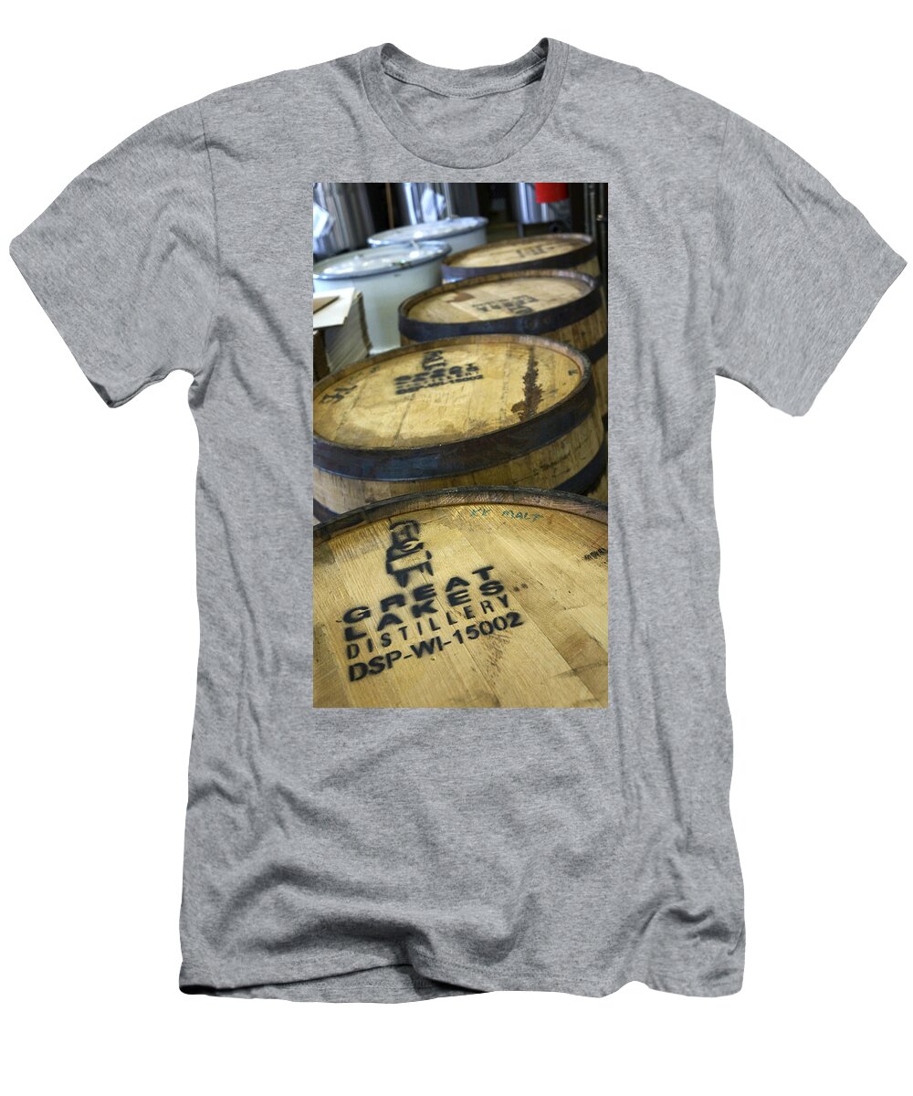 Distillery T-Shirt featuring the photograph Great lakes Barrels by Brooke Bowdren