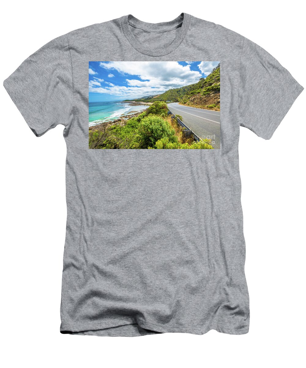 Anglesea T-Shirt featuring the photograph Great Ocean Road by Benny Marty