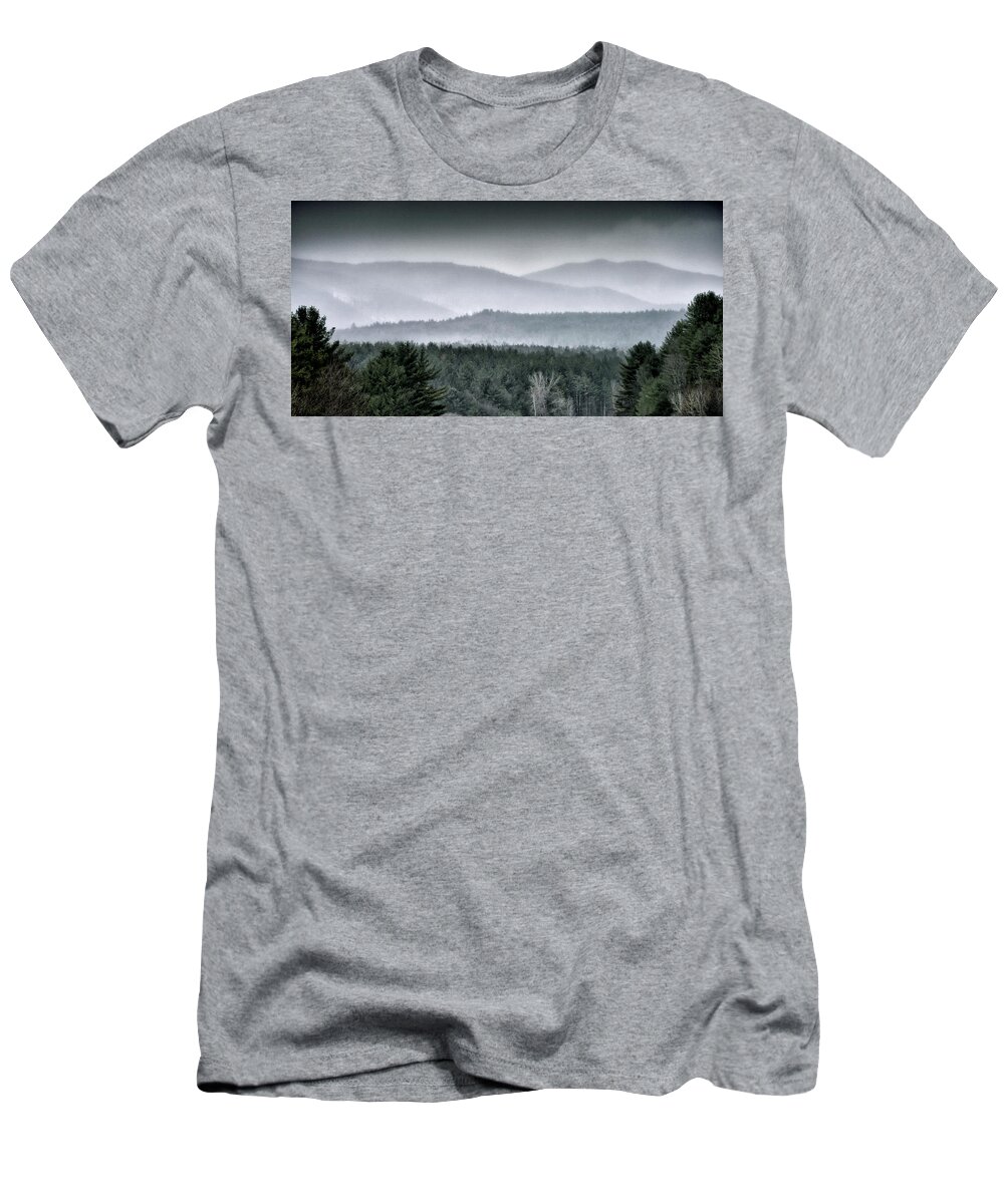 Green Mountains Vermont T-Shirt featuring the photograph Green Mountain National Forest - Vermont by Brendan Reals