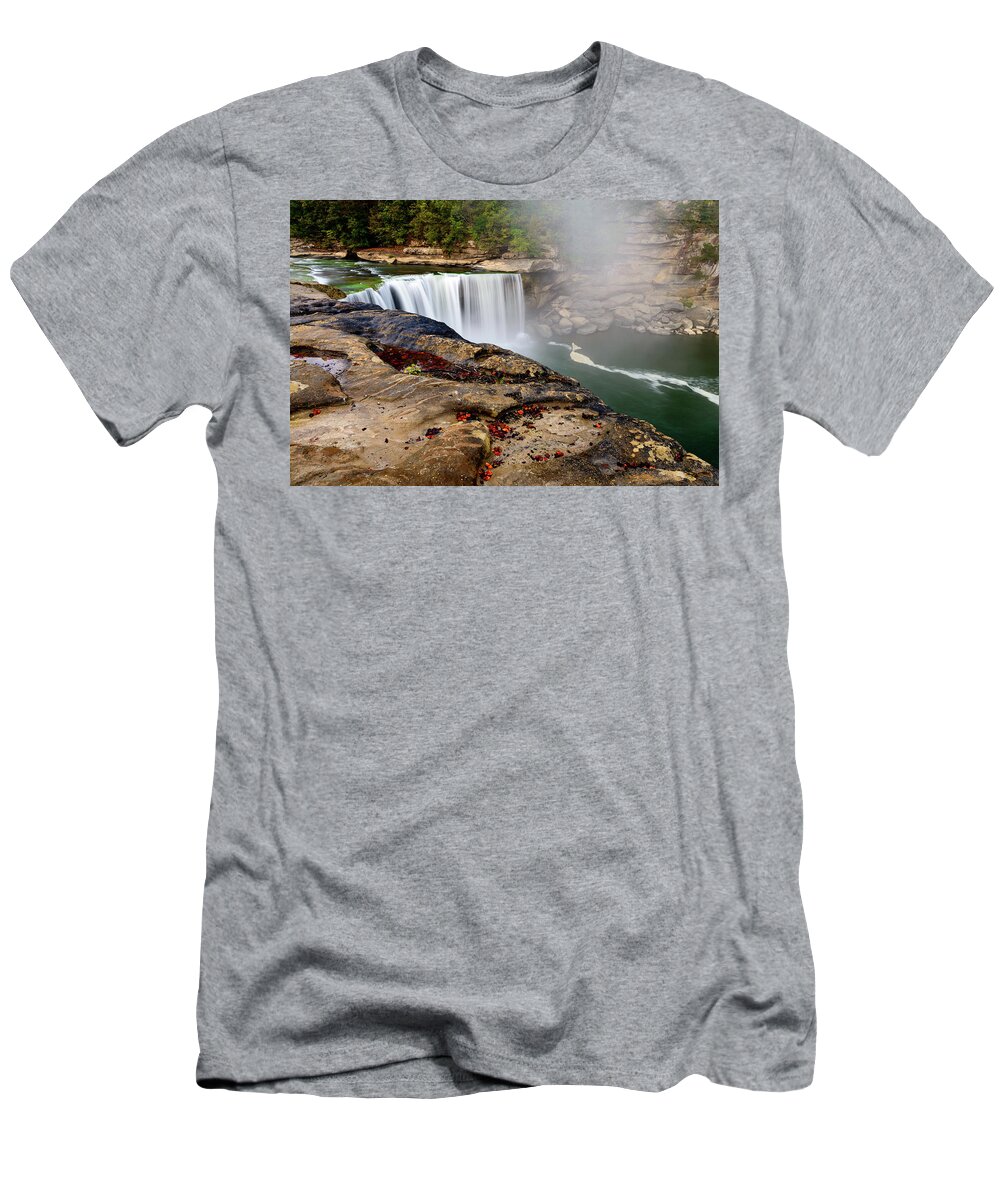 Cumberland T-Shirt featuring the photograph Green River Falls by Michael Scott