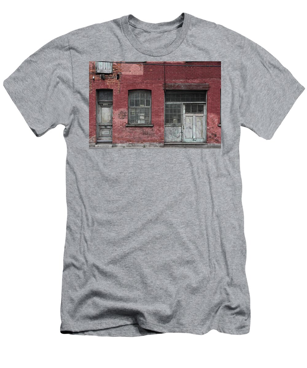 Decay T-Shirt featuring the photograph Griffintown Wall by Kreddible Trout