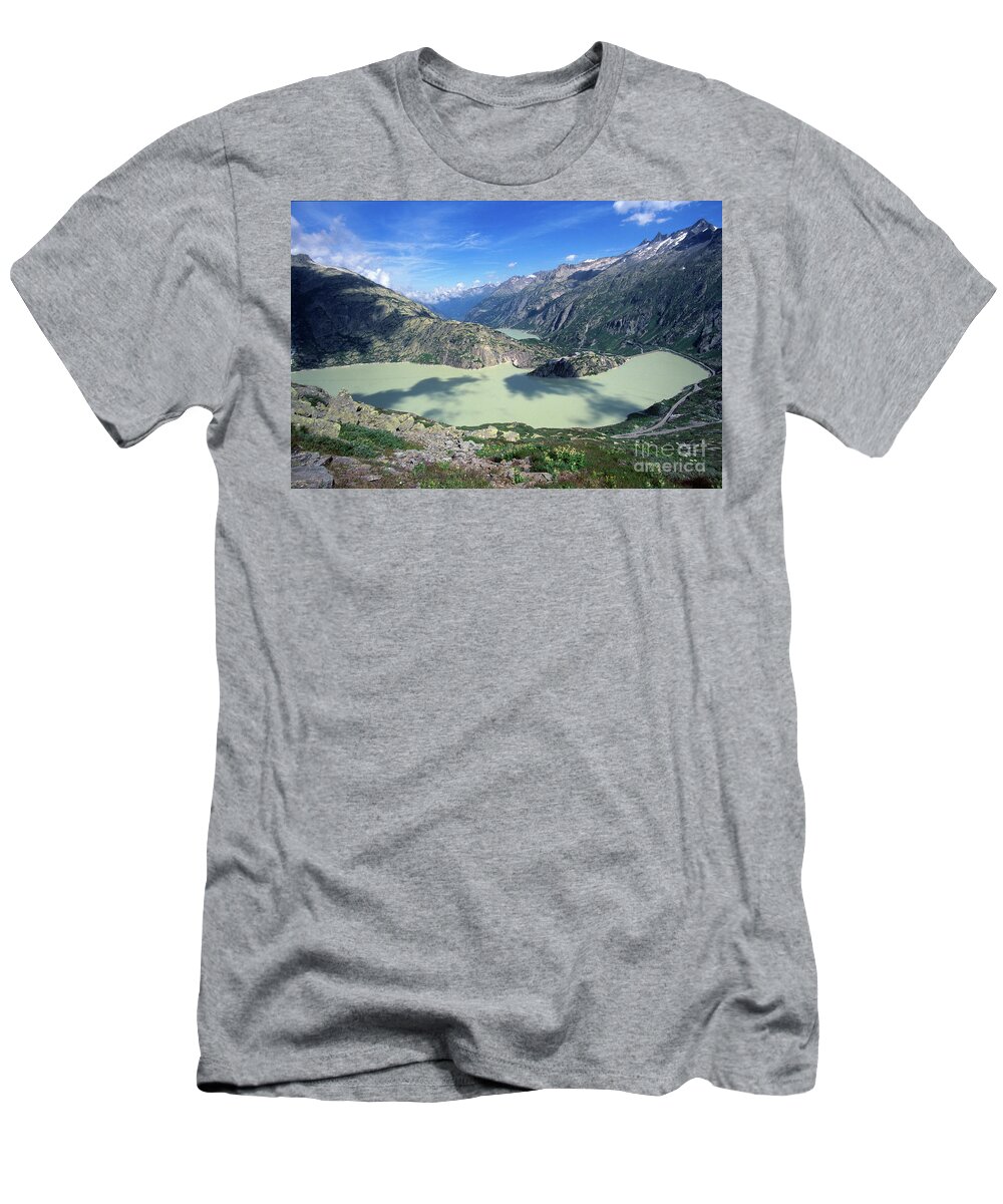Grimsel T-Shirt featuring the photograph Grimselsee by Riccardo Mottola