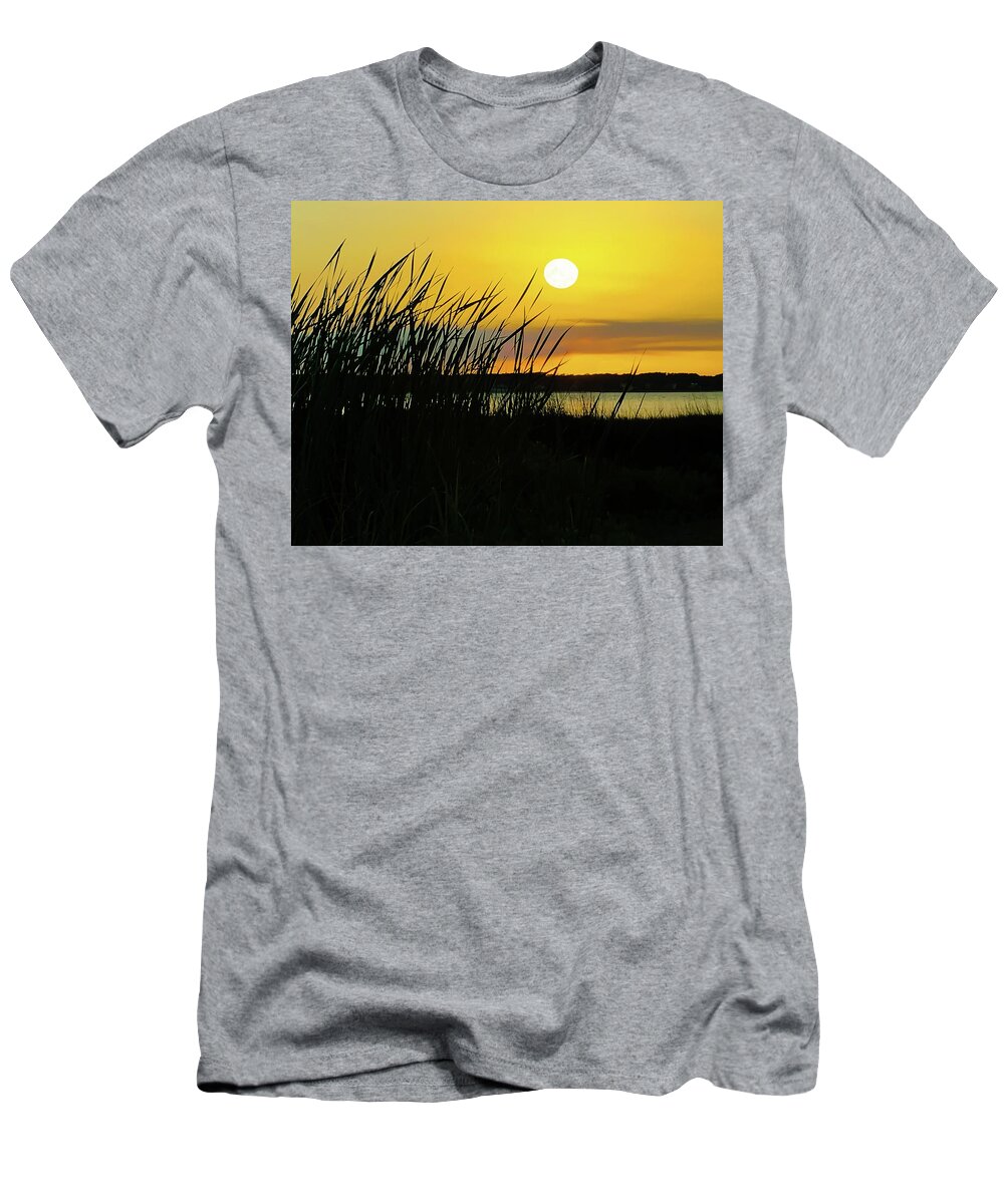 Gulf Coures T-Shirt featuring the photograph Gulf Course Sunset by Oswald George Addison