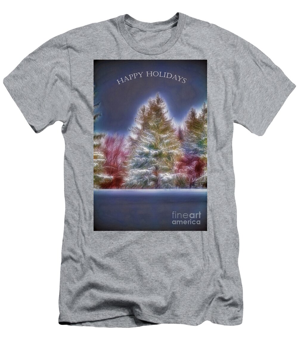 Merry Christmas T-Shirt featuring the photograph Happy Holidays by Jim Lepard