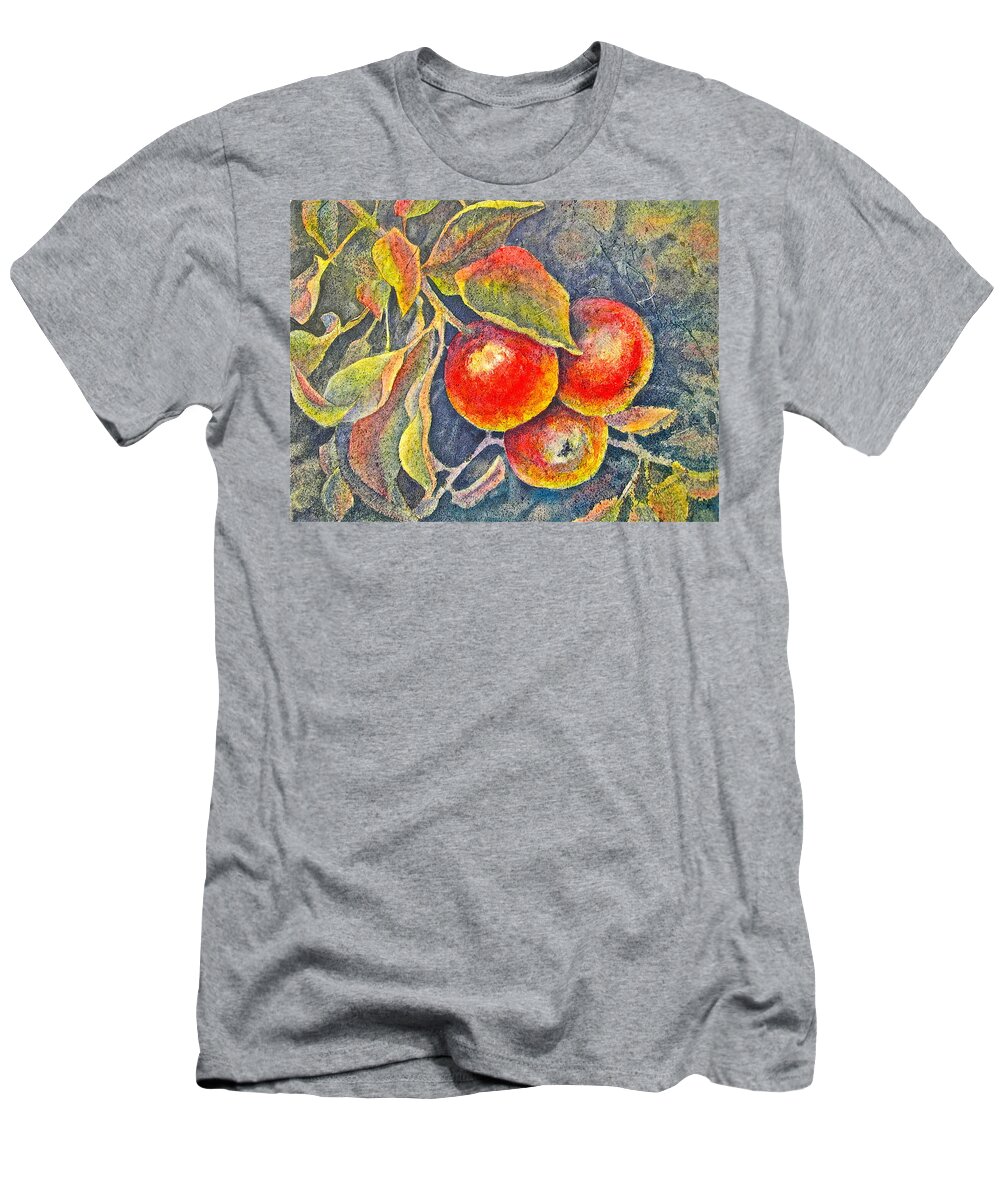 Watercolor T-Shirt featuring the painting Harvest Time by Carolyn Rosenberger
