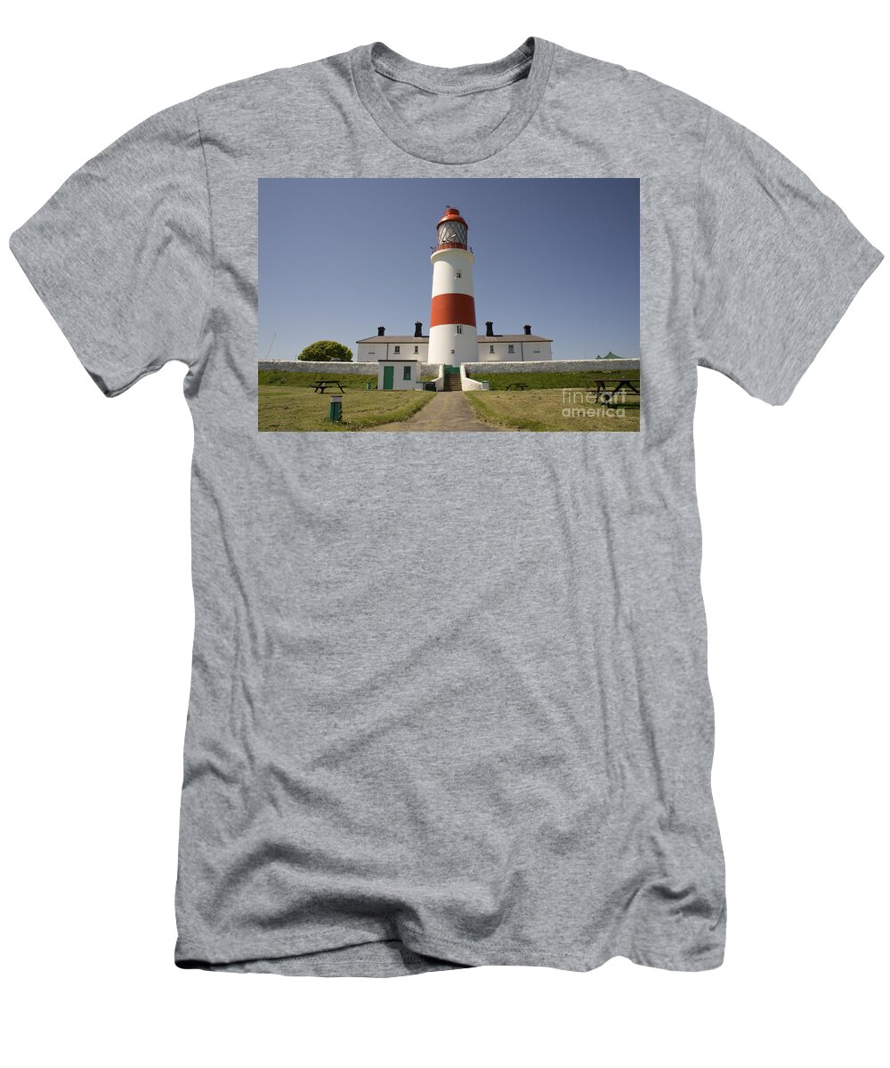 Lighthouse T-Shirt featuring the photograph Haunted Lighthouse. by Elena Perelman