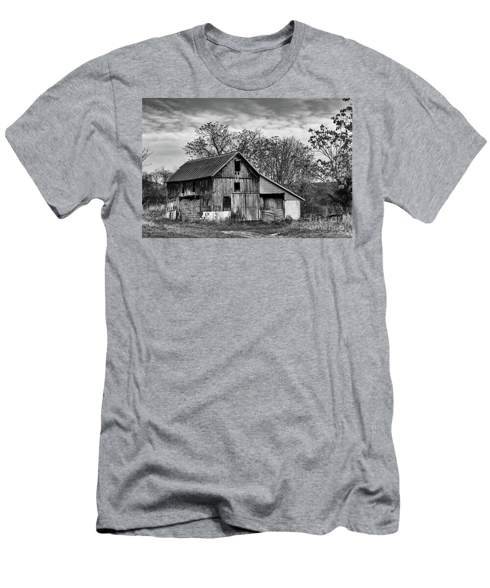 Barn T-Shirt featuring the photograph Hay Storage by Nicki McManus