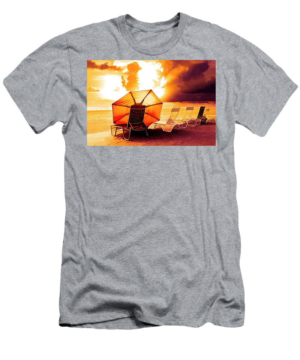 Clouds T-Shirt featuring the photograph Heat of the Summer by Debra and Dave Vanderlaan