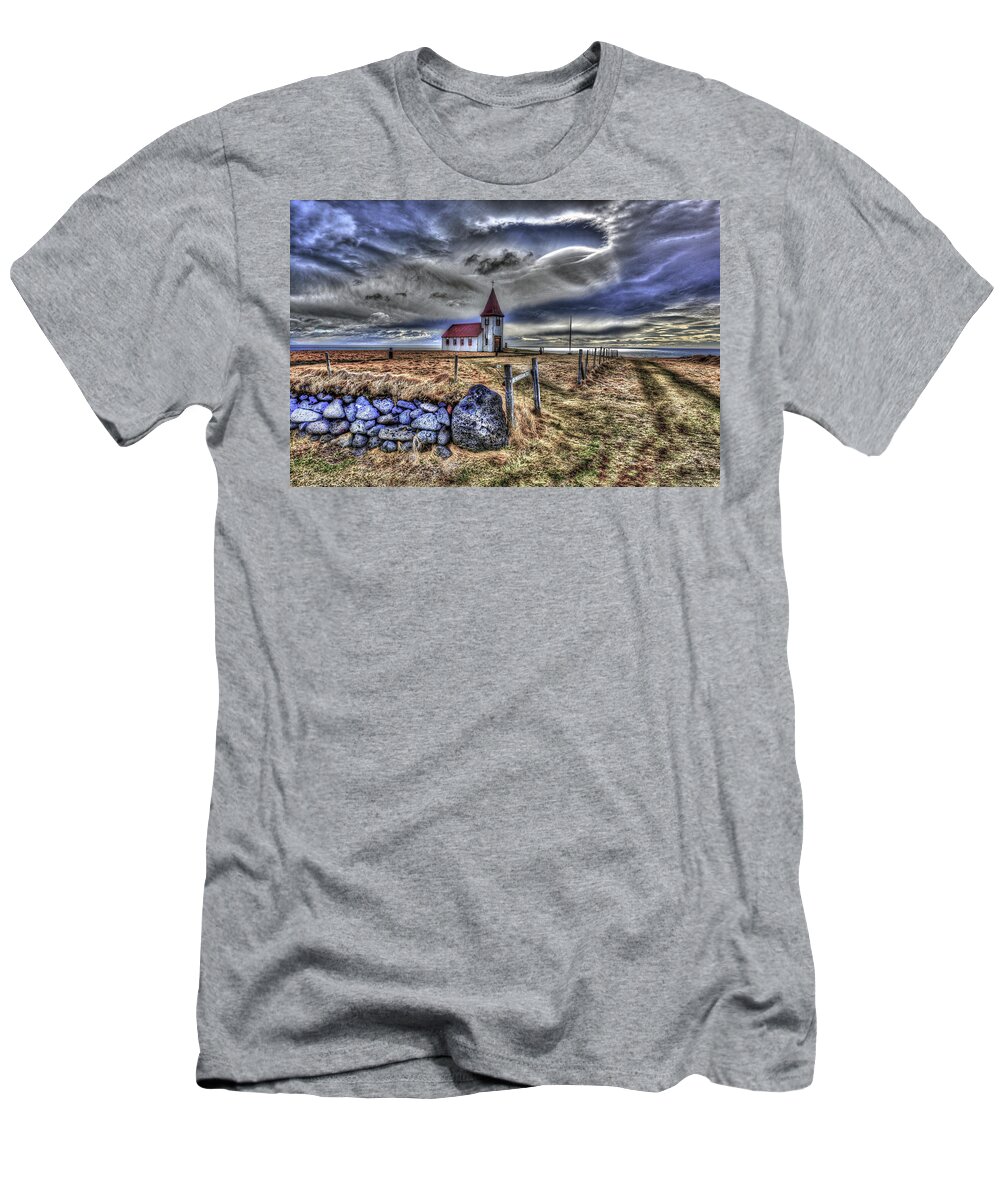 Europe T-Shirt featuring the photograph Hellnar Church by Matt Swinden