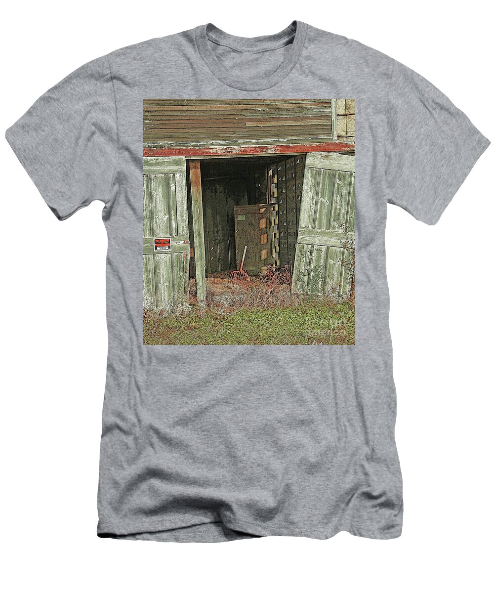 Barn T-Shirt featuring the photograph Hey Day by Julie Lueders 