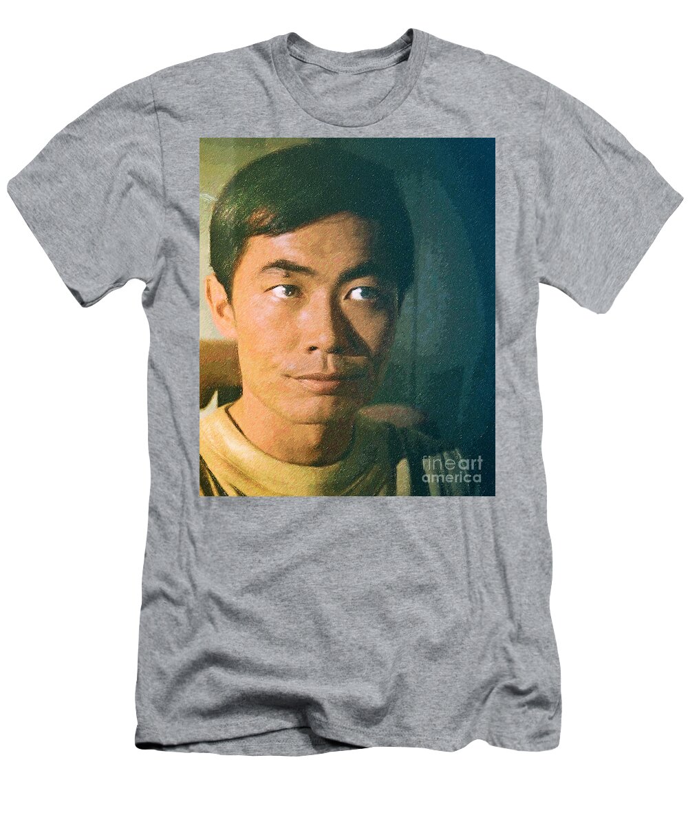 Tos T-Shirt featuring the digital art Hikaru Sulu by Robert Radmore