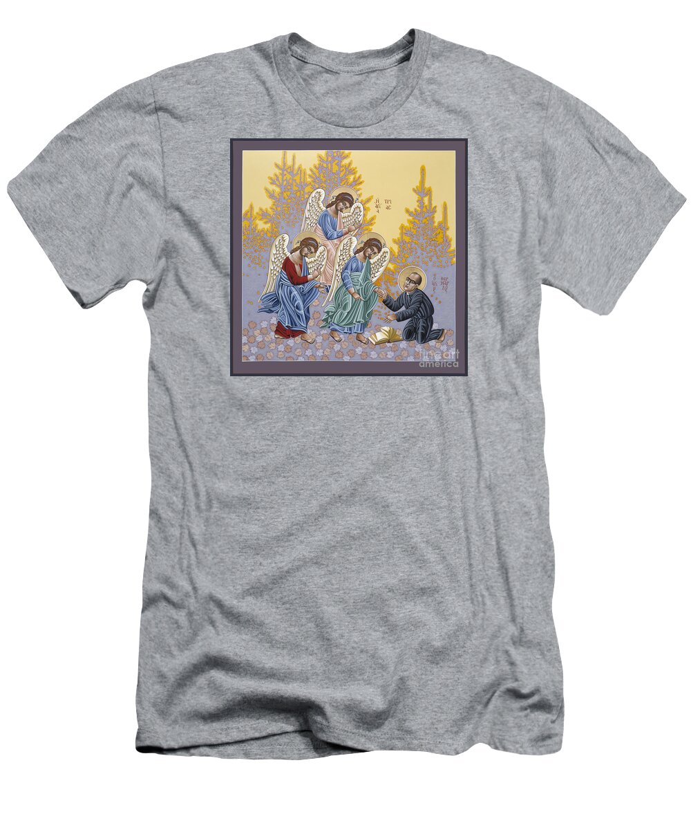Holy Theologian Bernard Lonergan T-Shirt featuring the painting Holy Theologian Bernard Lonergan 122 by William Hart McNichols