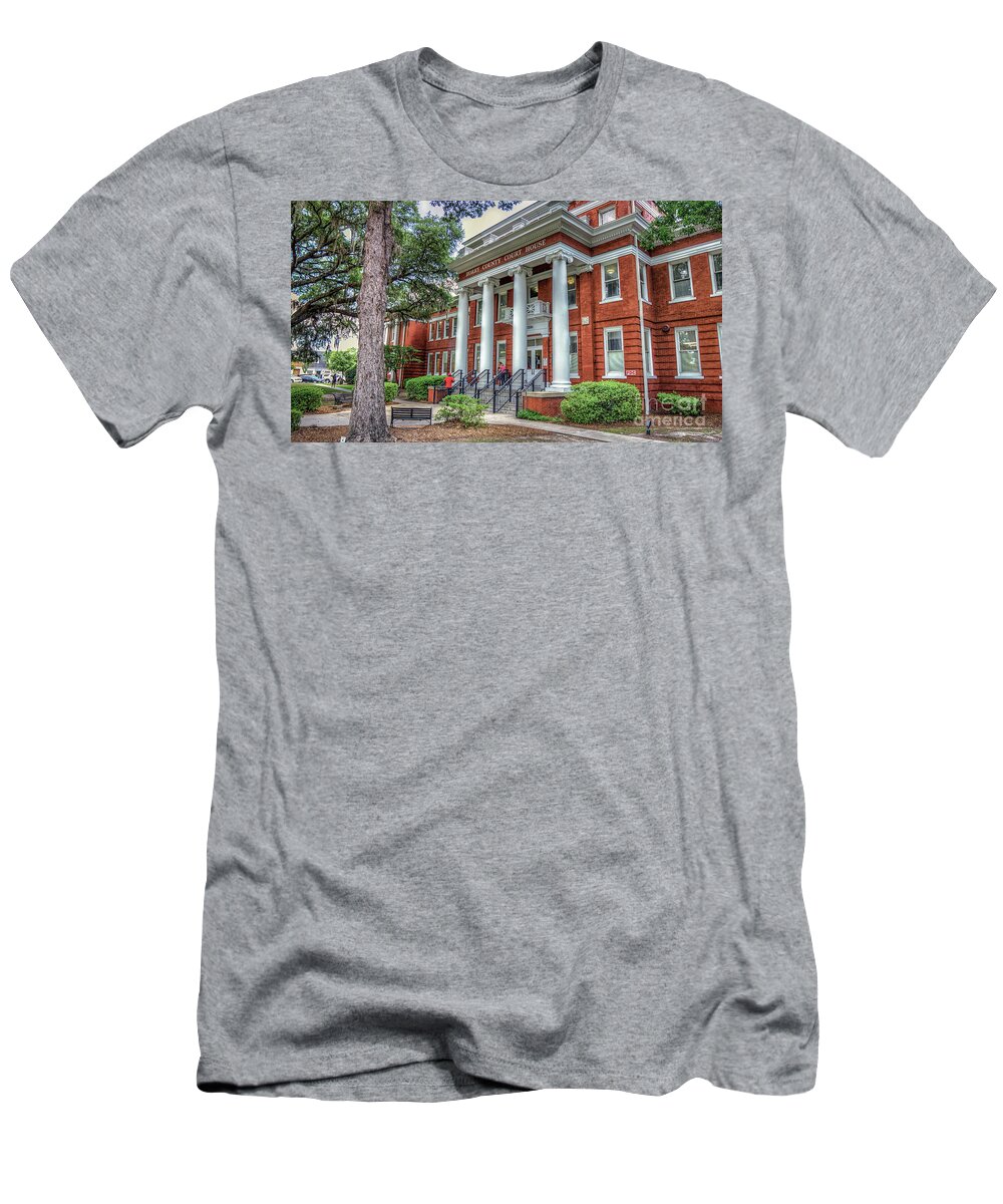 Horry County T-Shirt featuring the photograph Horry County Court House by David Smith