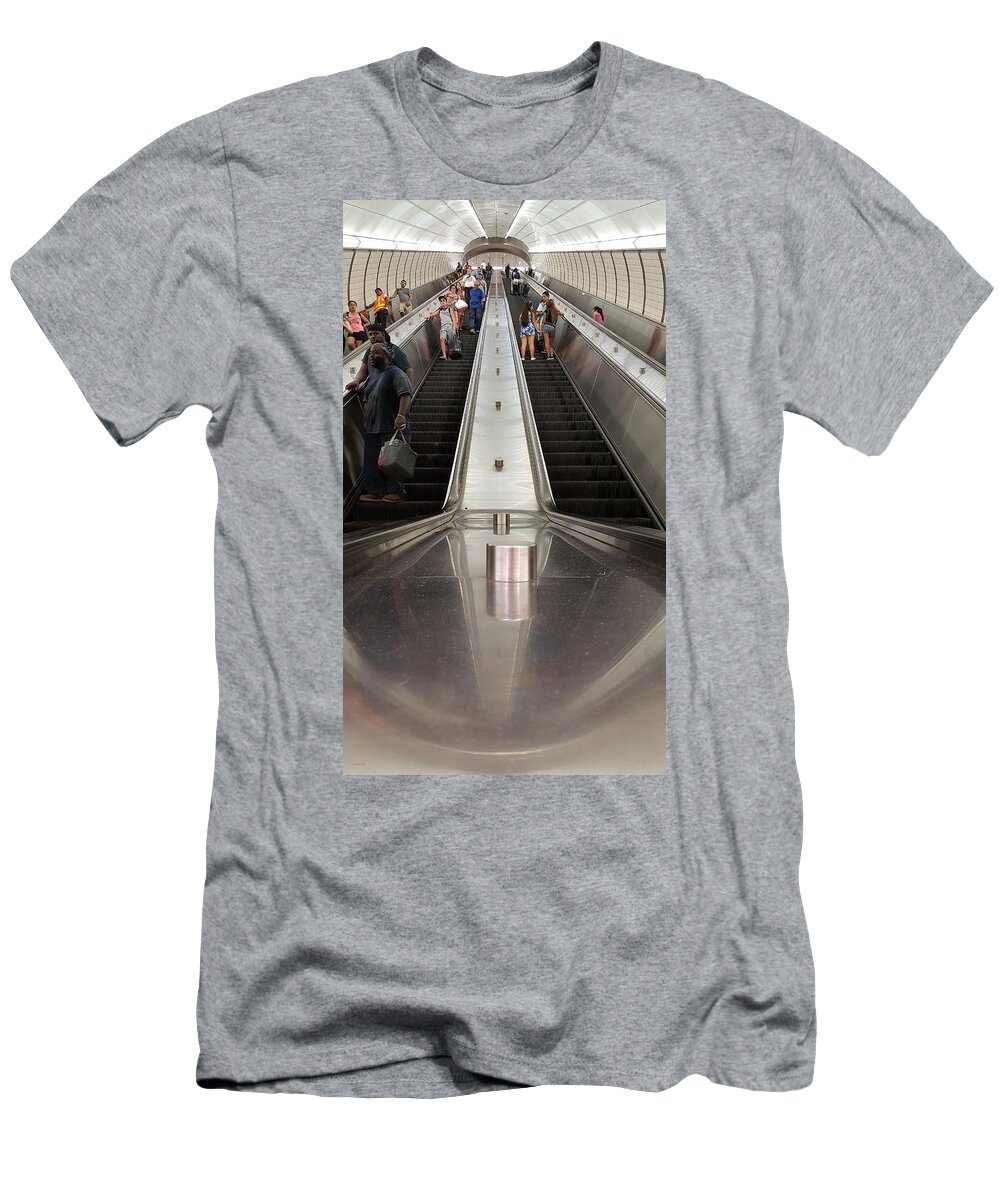 New York City T-Shirt featuring the photograph HUDSON RAIL YARDS in COLOR by Rob Hans