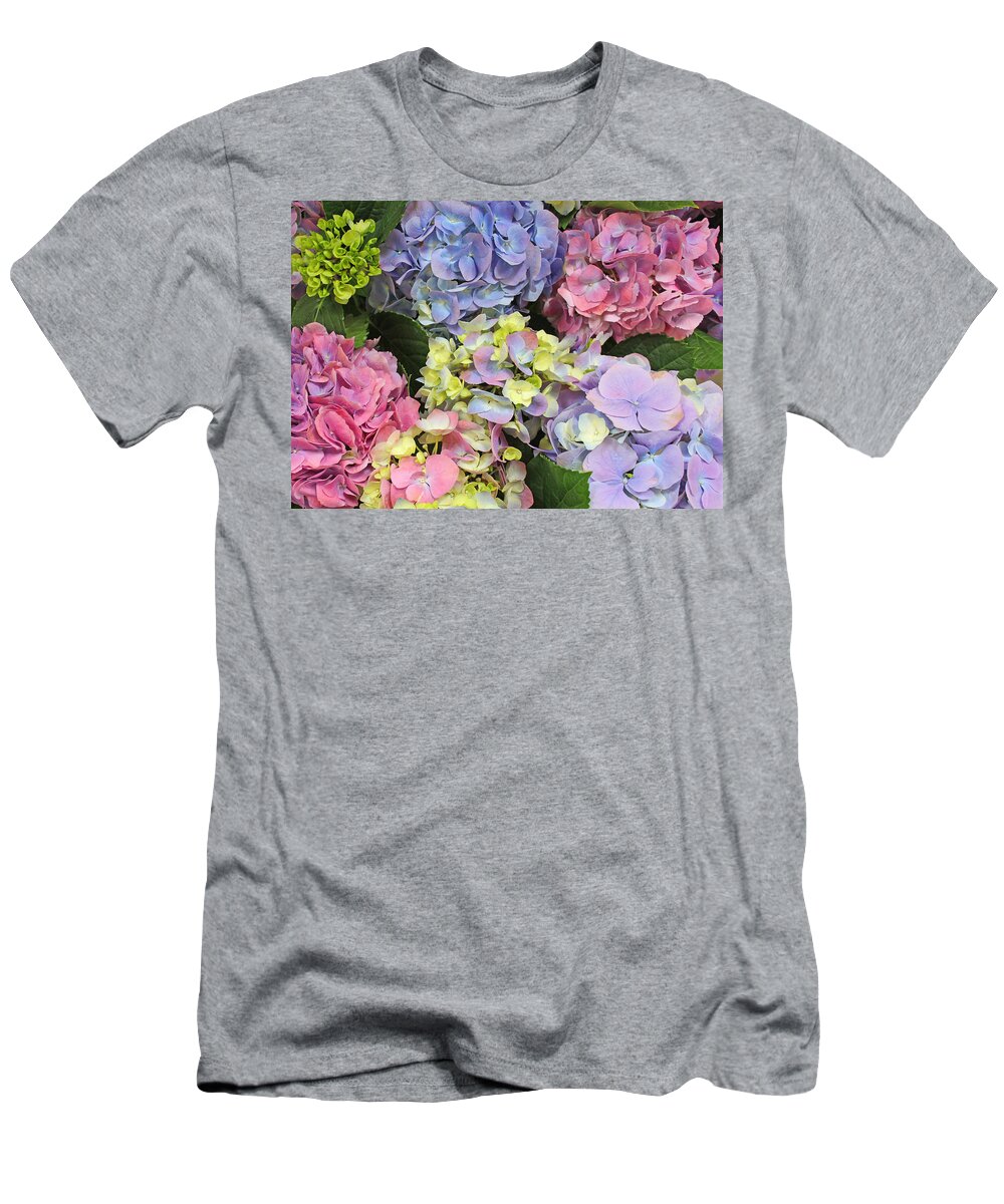 Hydrangea T-Shirt featuring the photograph Hydrangea Two by Carl Deaville