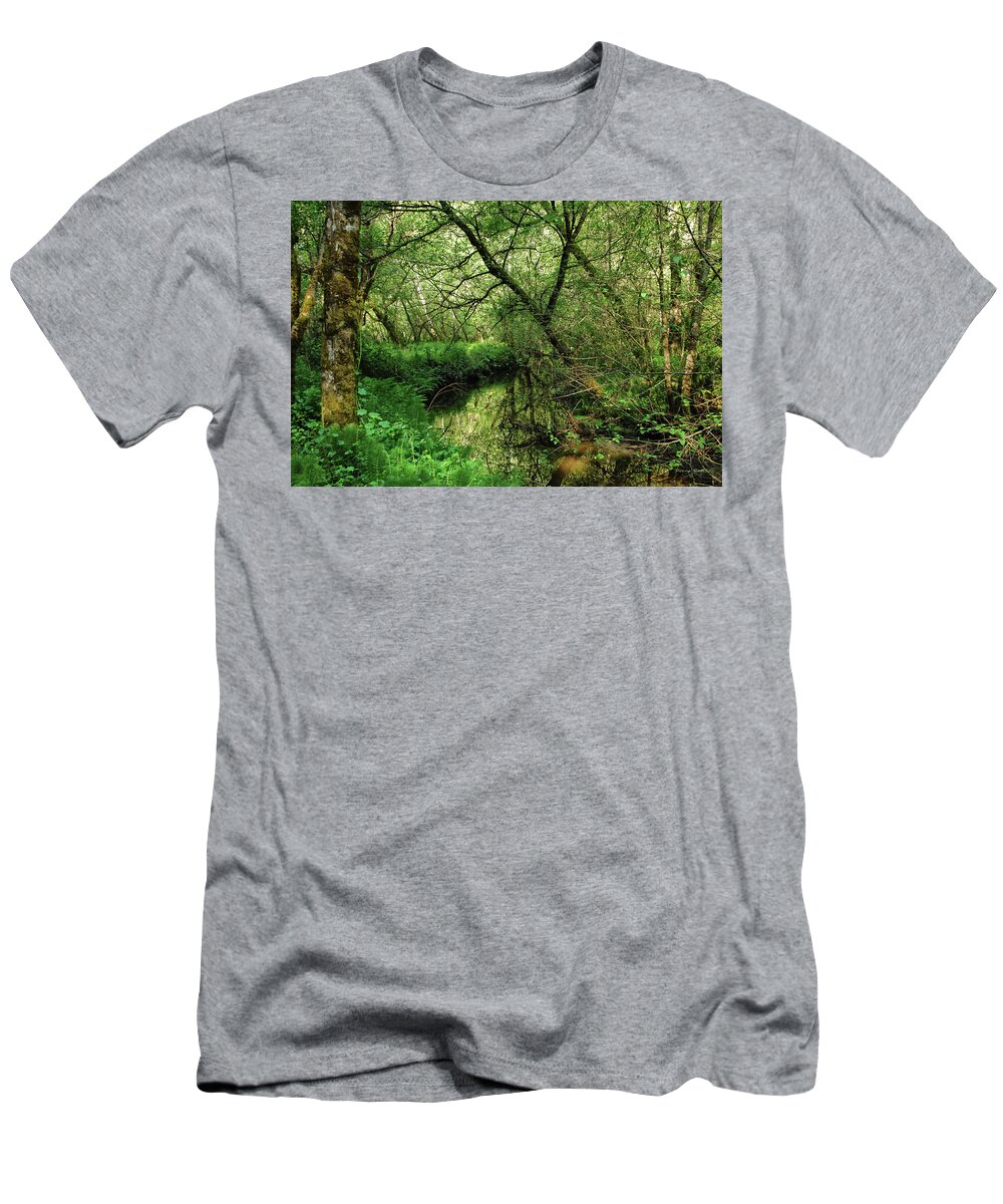 Woods T-Shirt featuring the photograph I Think Of You Often by Donna Blackhall