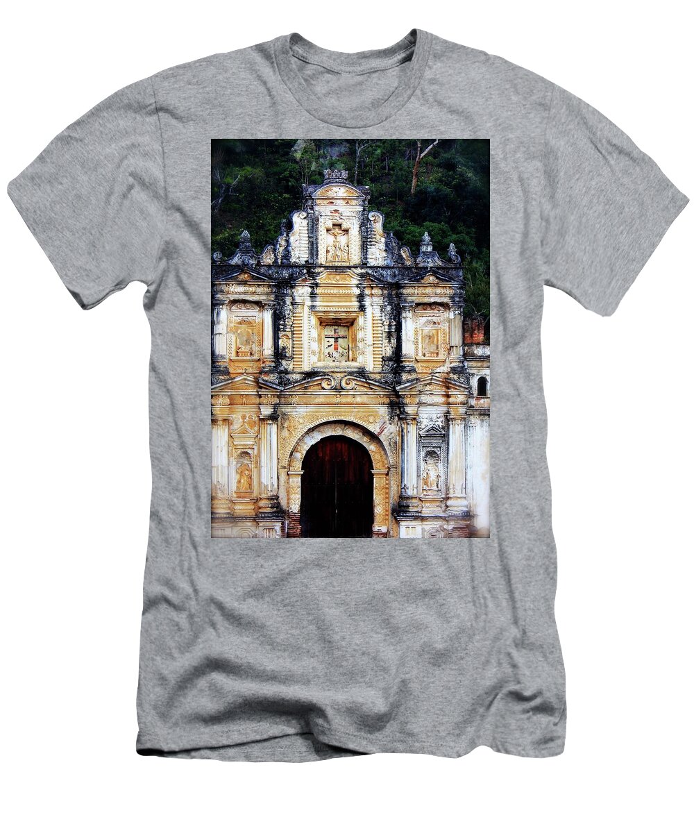Iglesia T-Shirt featuring the photograph Iglesia San Jose Antigua Guatemala by Alice Terrill