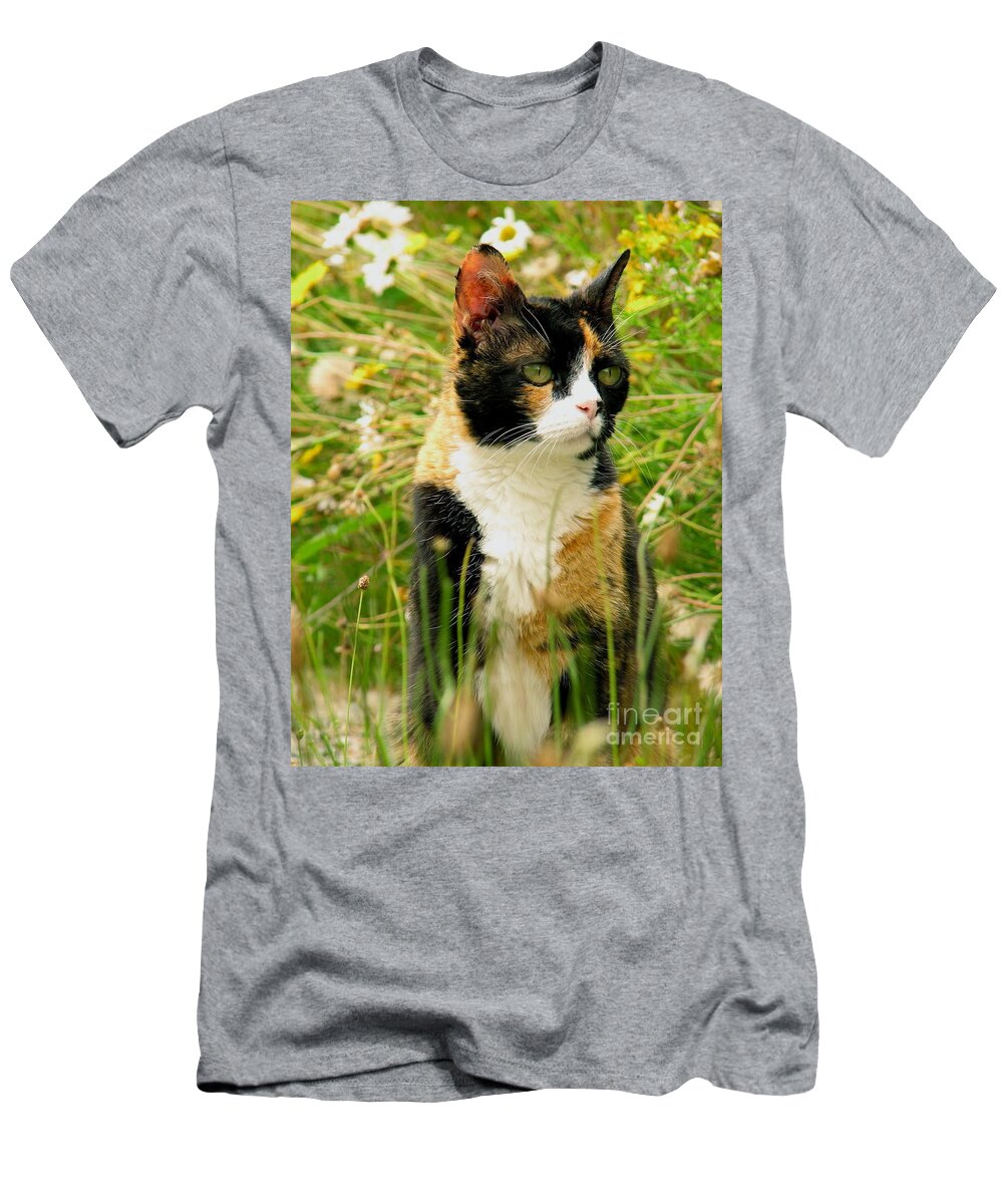 Cat T-Shirt featuring the photograph In Her Element by Rory Siegel