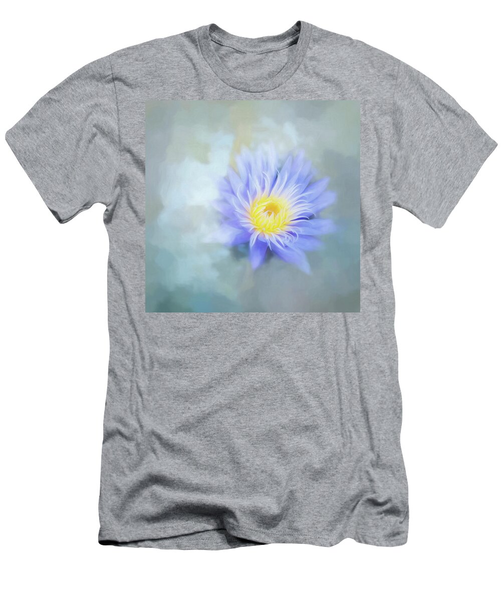 Waterlily T-Shirt featuring the photograph In My Dreams. by Usha Peddamatham