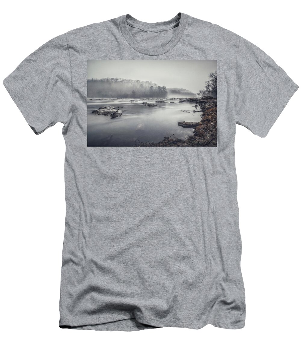 Fog T-Shirt featuring the photograph In the fog by Mike Dunn