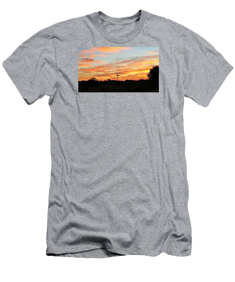 Texas Sky T-Shirt featuring the photograph In The Morning Still by Michael Dillon
