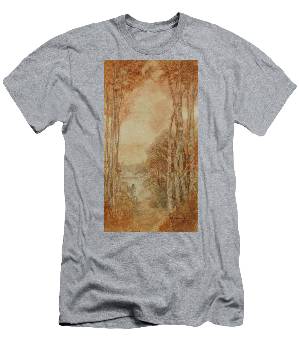 Traveler T-Shirt featuring the painting Interior Landscape 8 by David Ladmore
