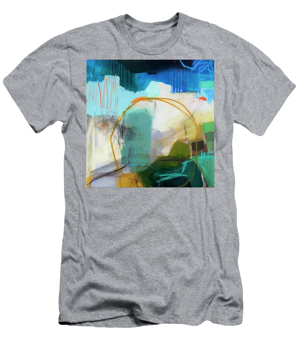 Abstract Art T-Shirt featuring the painting Intertidal #1 by Jane Davies