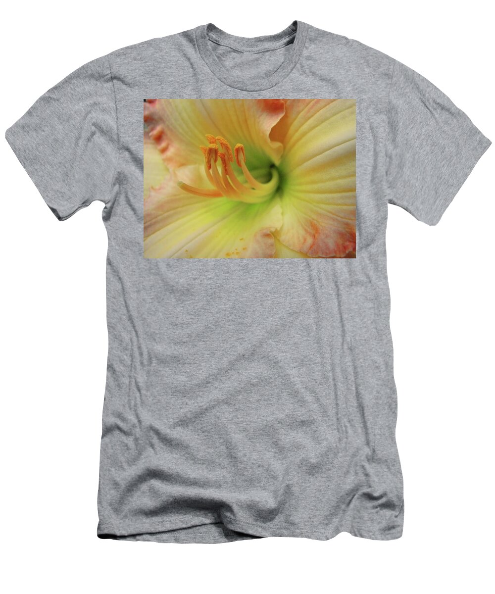 Flower T-Shirt featuring the photograph Island Forest Daylily Macro by Dale Kauzlaric