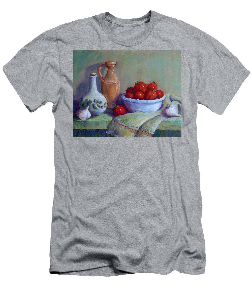 Still Life T-Shirt featuring the pastel Italian Still Life by Candy Mayer