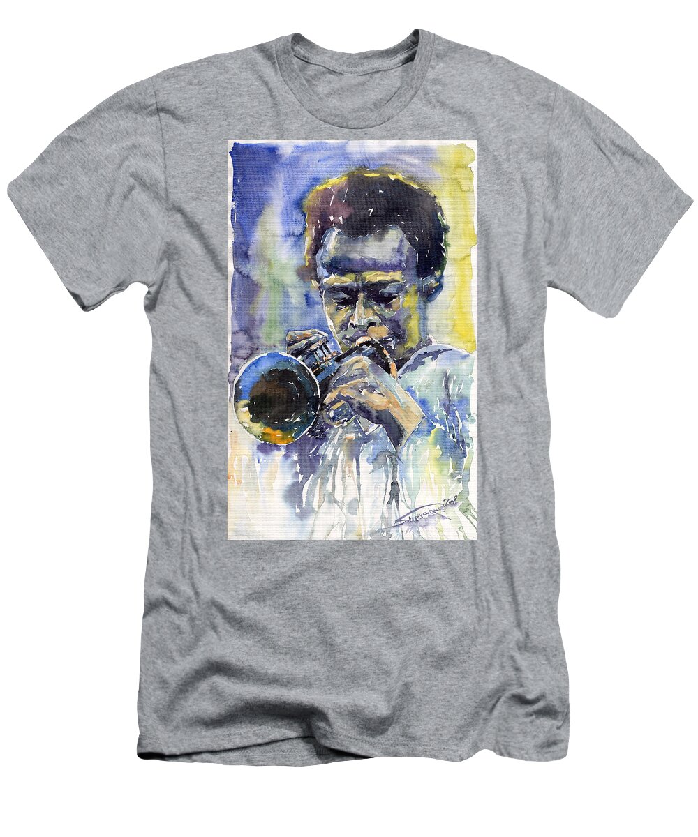 Jazz Miles Davis 12 T-Shirt Yuriy Shevchuk - Pixels Merch