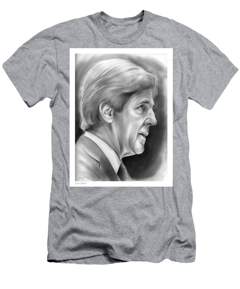 Senator T-Shirt featuring the drawing John Kerry by Greg Joens