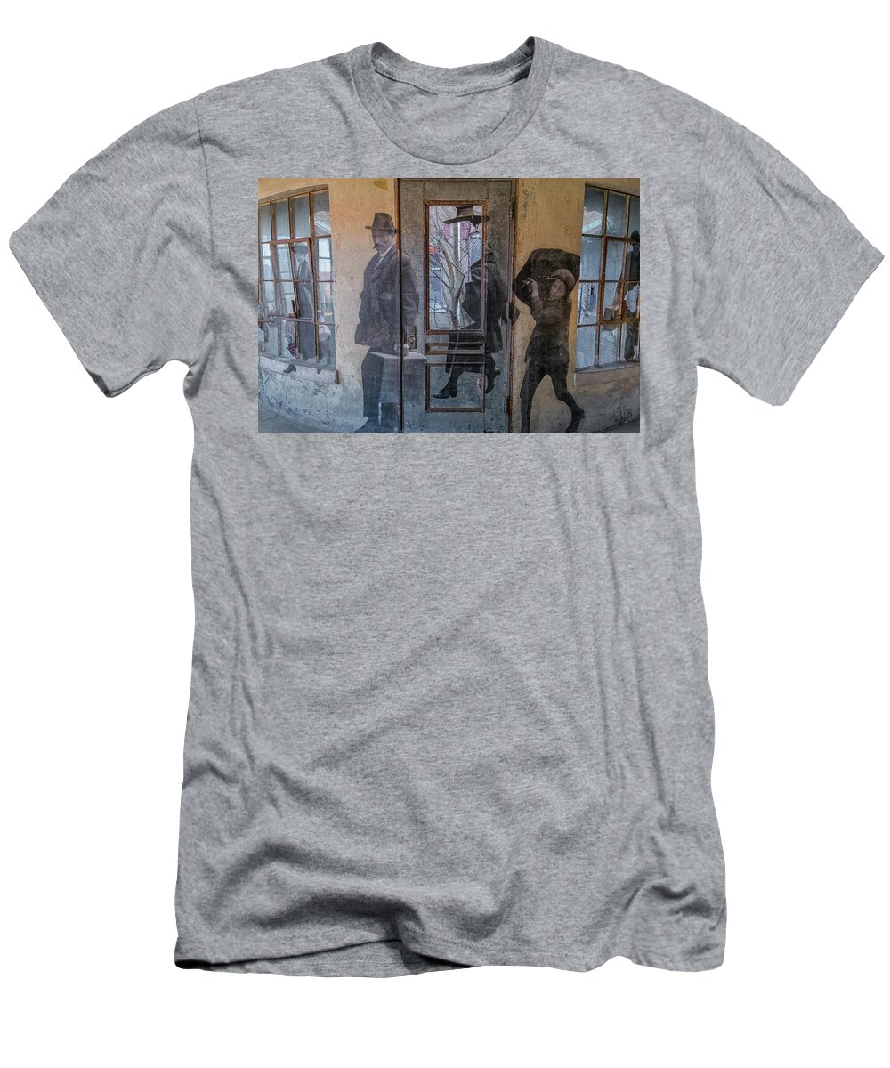 Jersey City New Jersey T-Shirt featuring the photograph JR In The Hallway by Tom Singleton