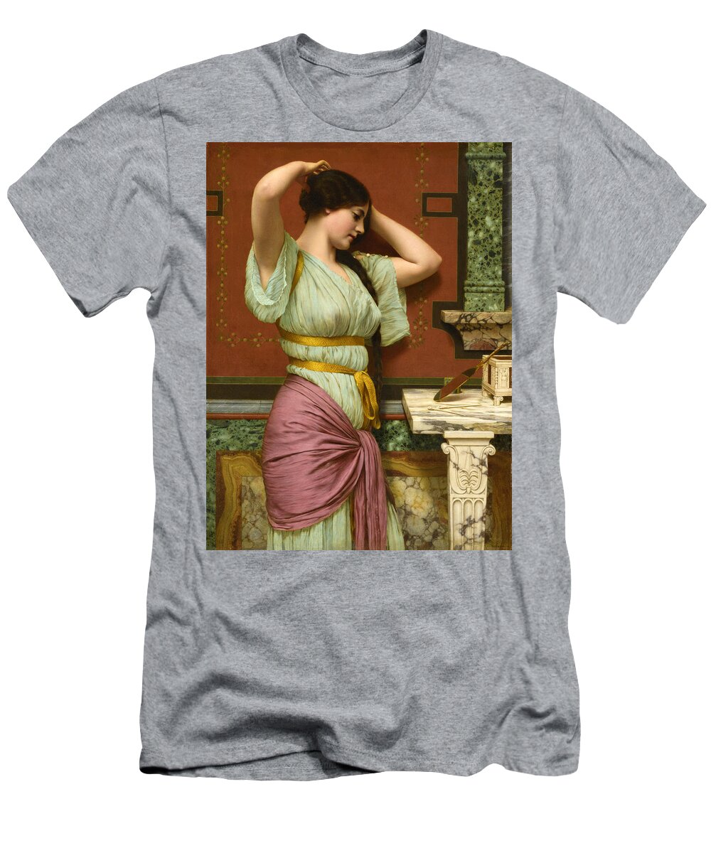 John William Godward T-Shirt featuring the painting Julia by John William Godward