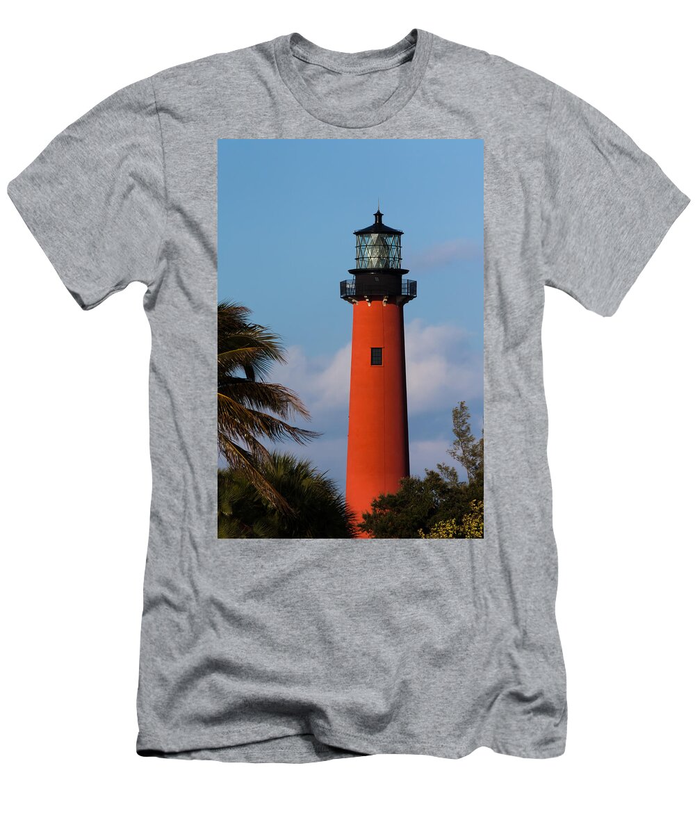 Architecture T-Shirt featuring the photograph Jupiter Inlet Lighthouse by Ed Gleichman