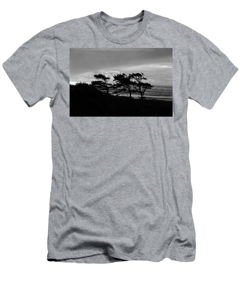 Black And White T-Shirt featuring the photograph Kalaloch by David Andersen