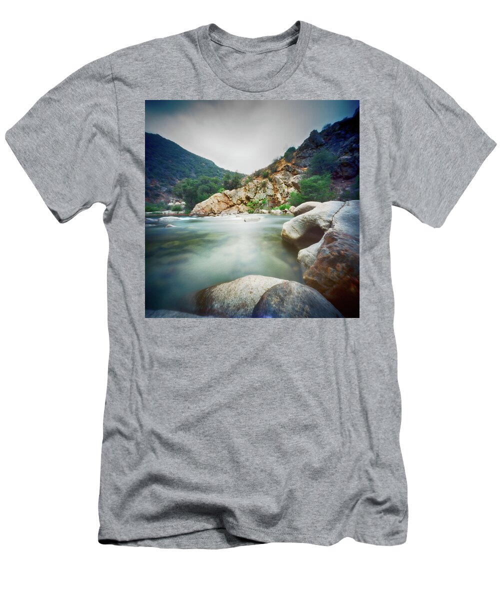 Ondu. Pinhole T-Shirt featuring the photograph Kern River Pinhole by Hugh Smith