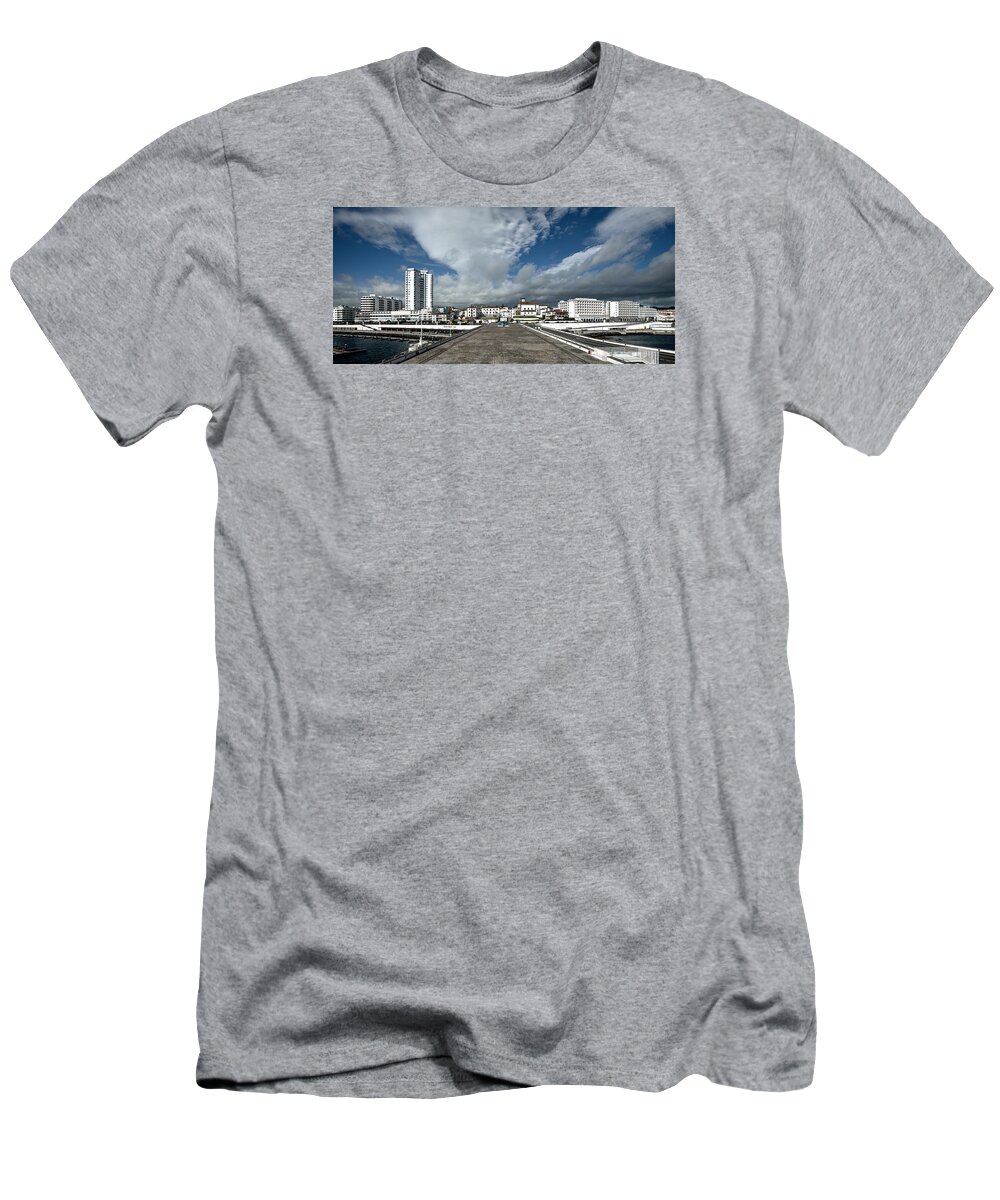Acores T-Shirt featuring the photograph LandscapesPanoramas024 by Joseph Amaral