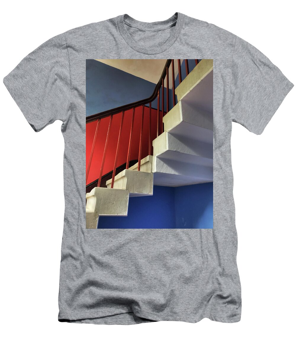 Stairs T-Shirt featuring the photograph Lanhydrock Stairs by Pat Moore