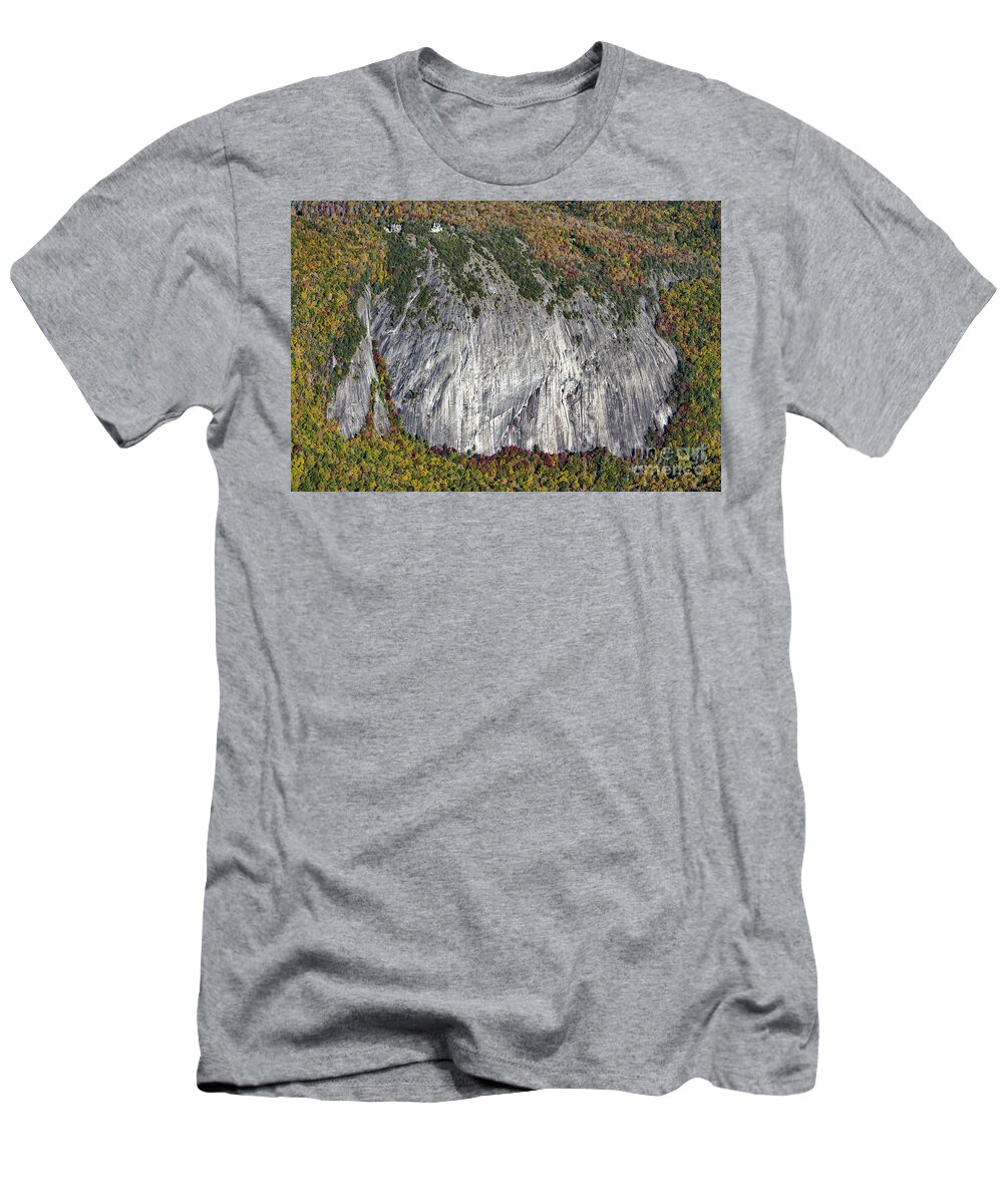Laurel Knob T-Shirt featuring the photograph Laurel Knob Granite Cliff in Panthertown Valley by David Oppenheimer