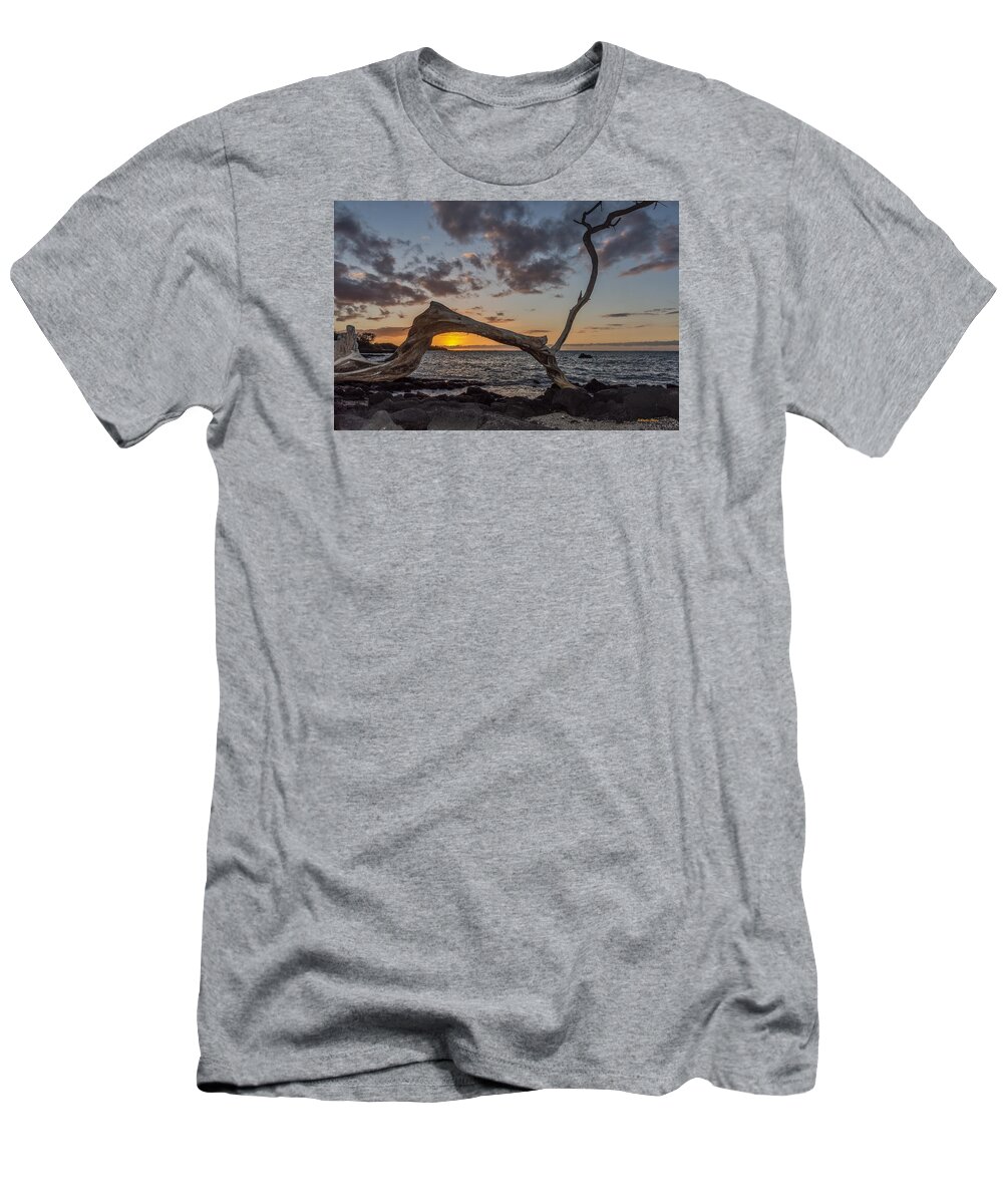 Sunset T-Shirt featuring the photograph Lava Lava Sunset by Stephen Johnson