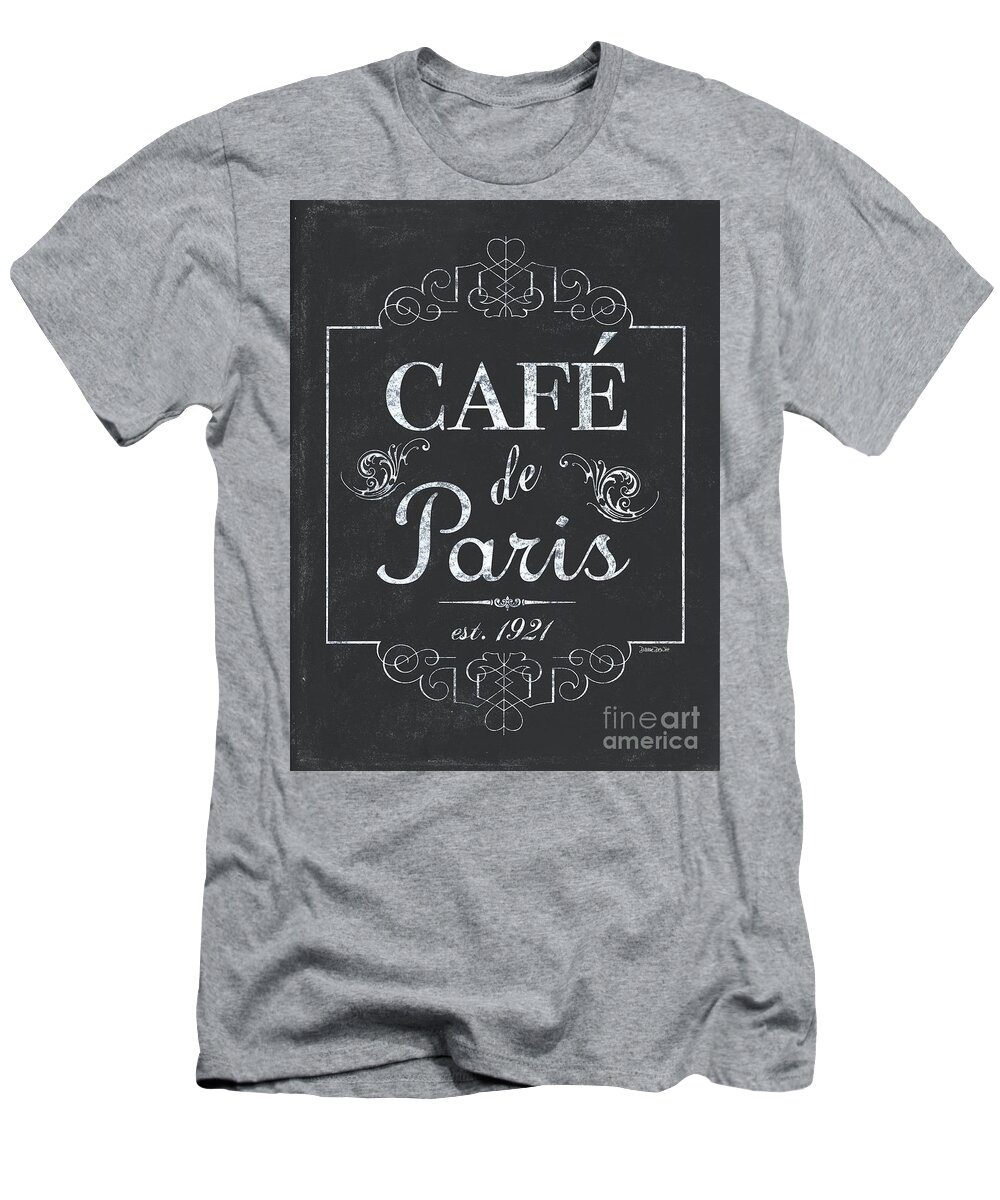 Cafe T-Shirt featuring the painting Le Petite Bistro 3 by Debbie DeWitt