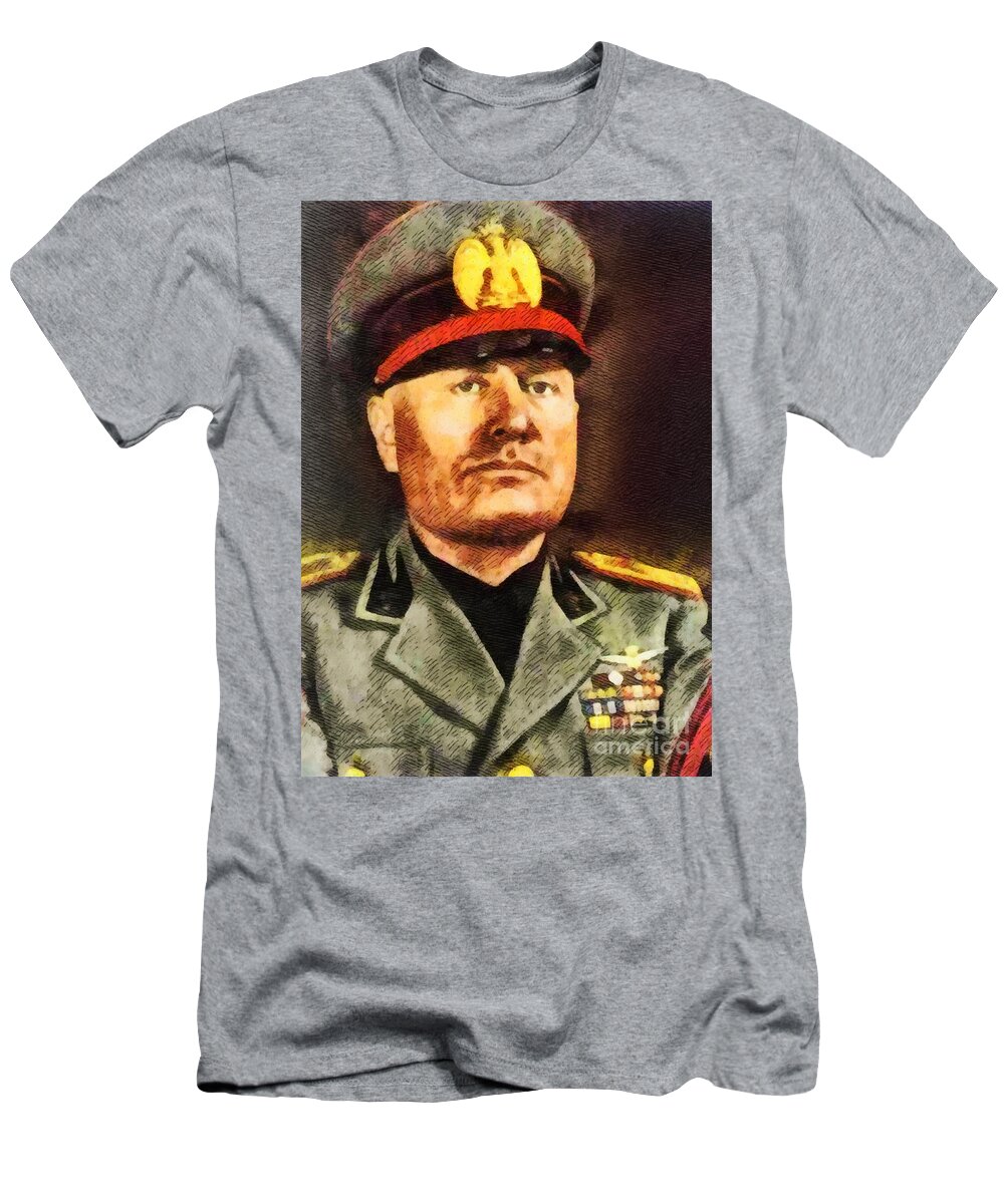 Leaders of WWII - Benito Mussolini T-Shirt for Sale by Esoterica Art Agency