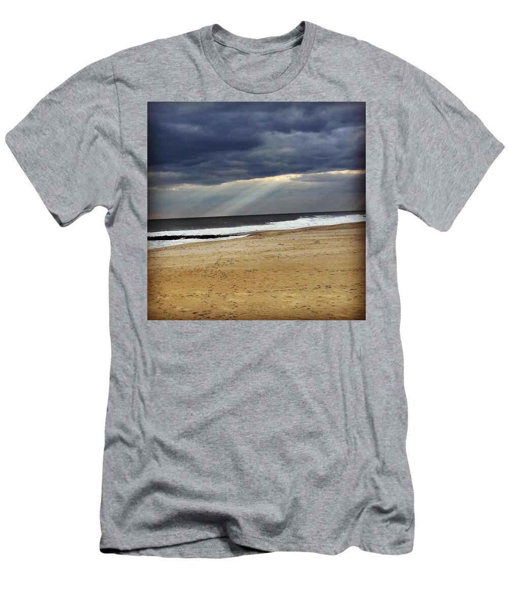 Ocean T-Shirt featuring the photograph Light Through the Ocean Storm by Vic Ritchey