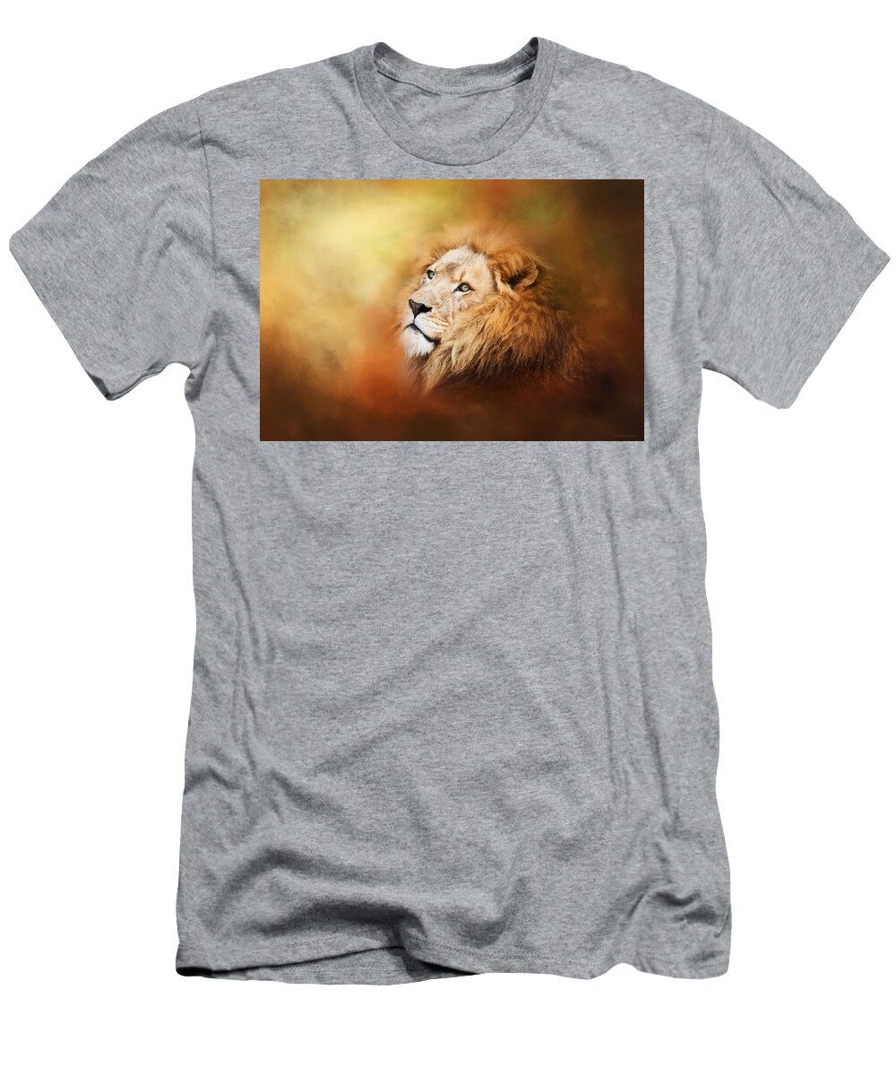 Lion T-Shirt featuring the photograph Lion - Pride of Africa II - Tribute to Cecil by Michelle Wrighton