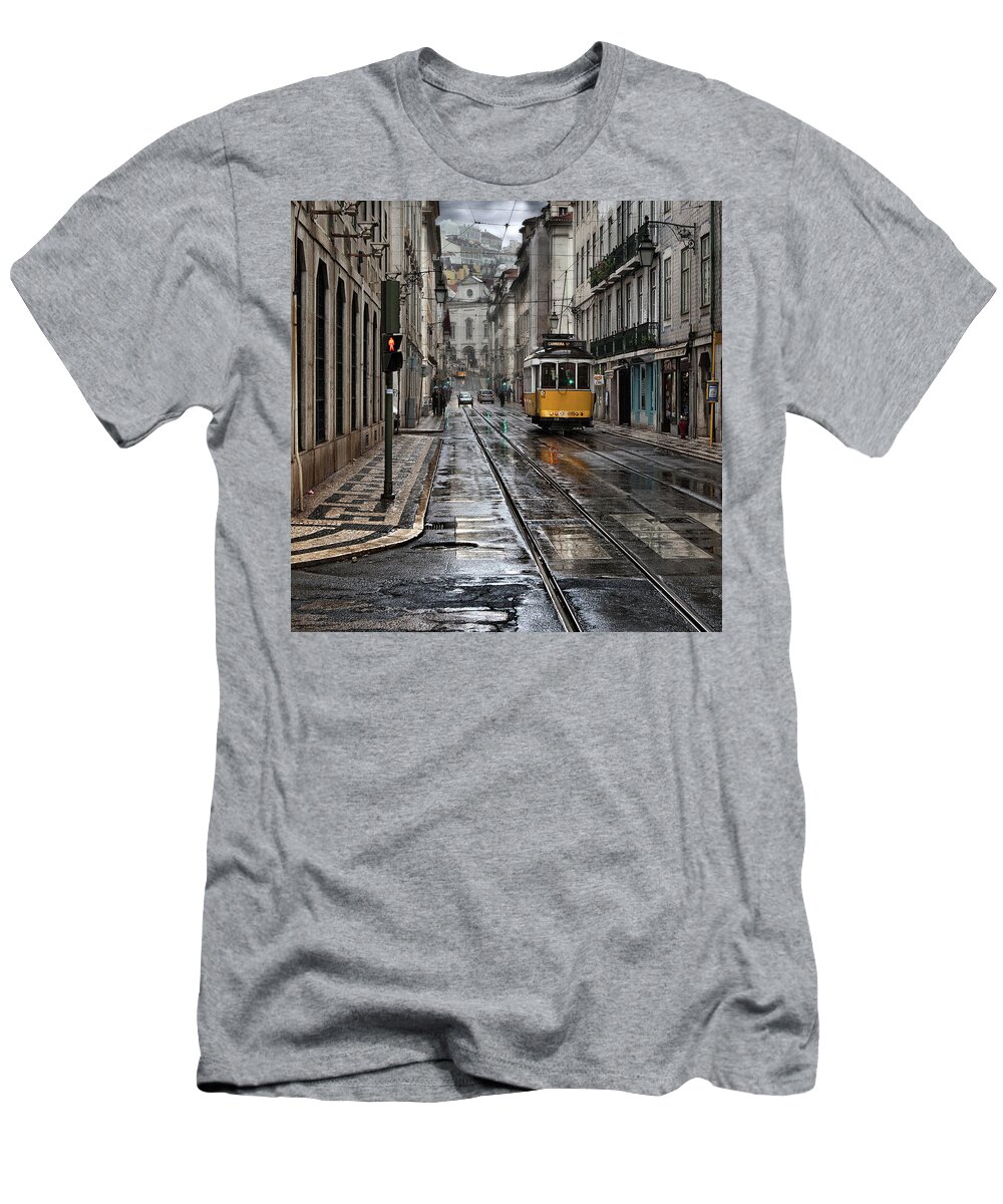 Lisbon T-Shirt featuring the photograph Lisbon streets by Jorge Maia