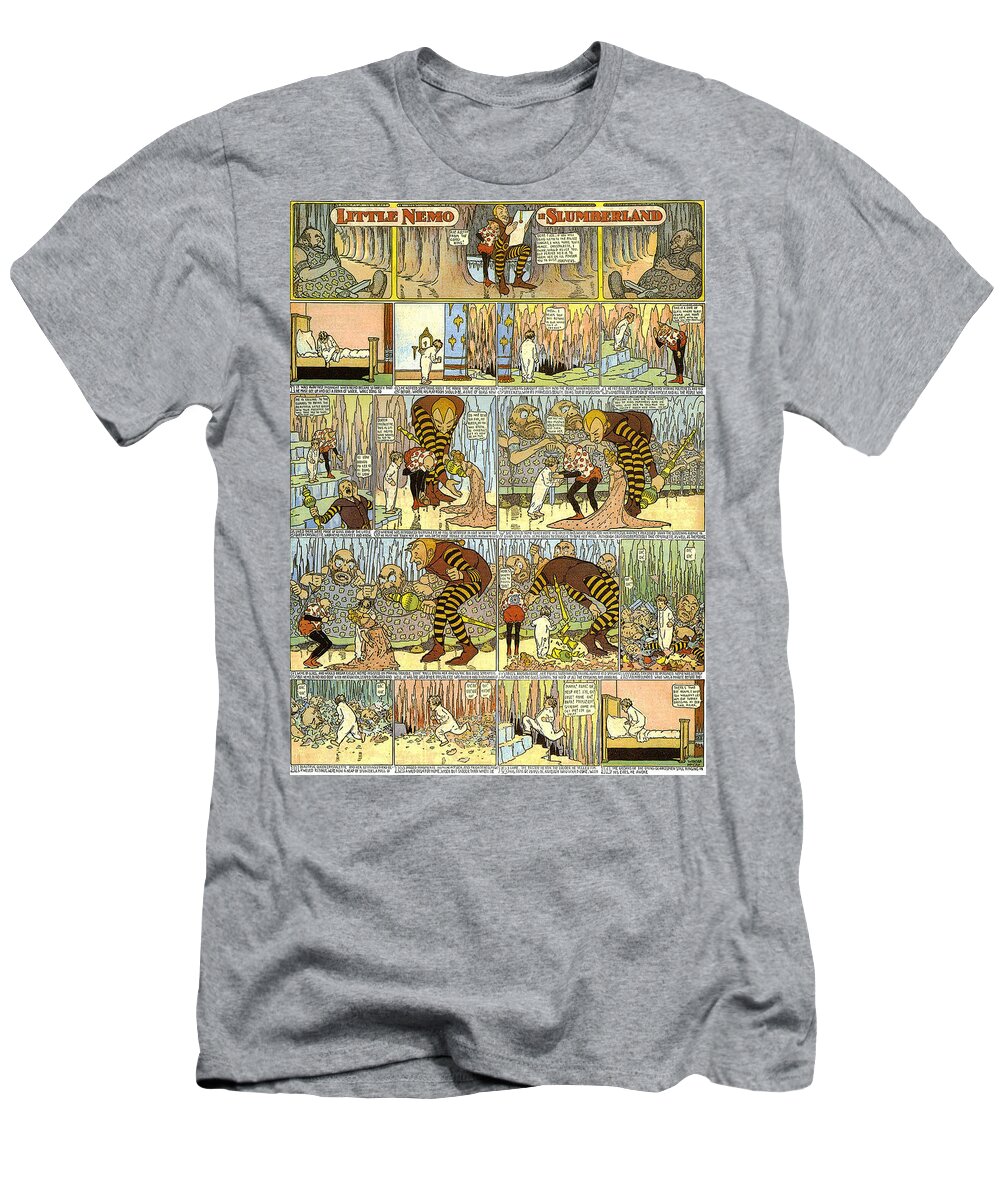 Little Nemo T-Shirt featuring the painting Little Nemo in Slumberland 1905 P5 by Vintage Collectables