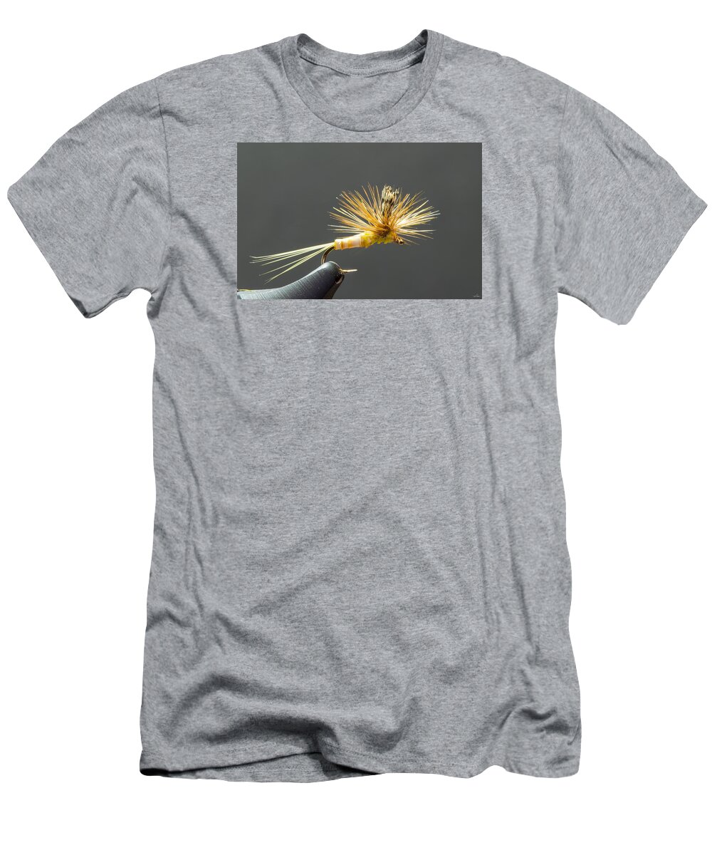 Fly Tying T-Shirt featuring the photograph Little Yellow Parachute Mayfly by Phil And Karen Rispin